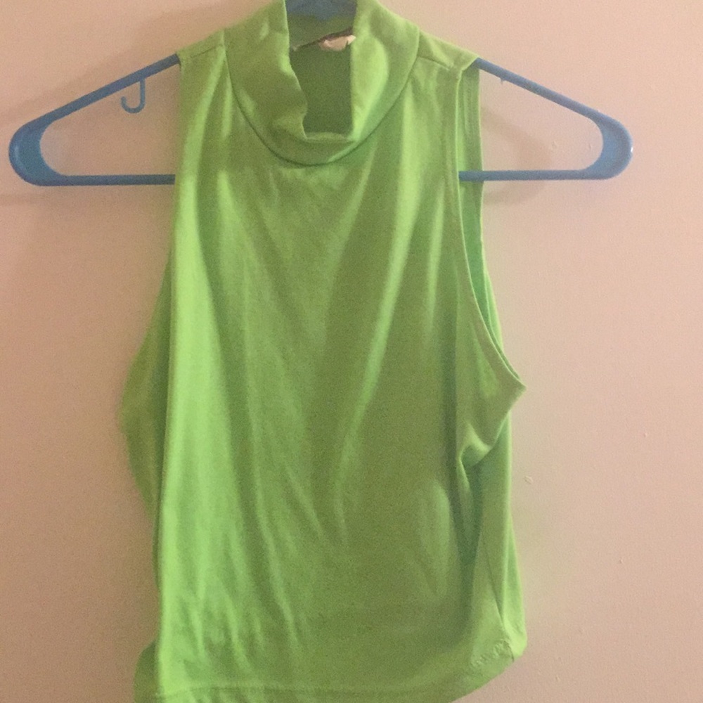 Lime Green Crop Top